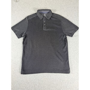 TOMMY BAHAMA Dark Gray Modal Blend Polo Golf Shirt Men’s S Short Sleeves